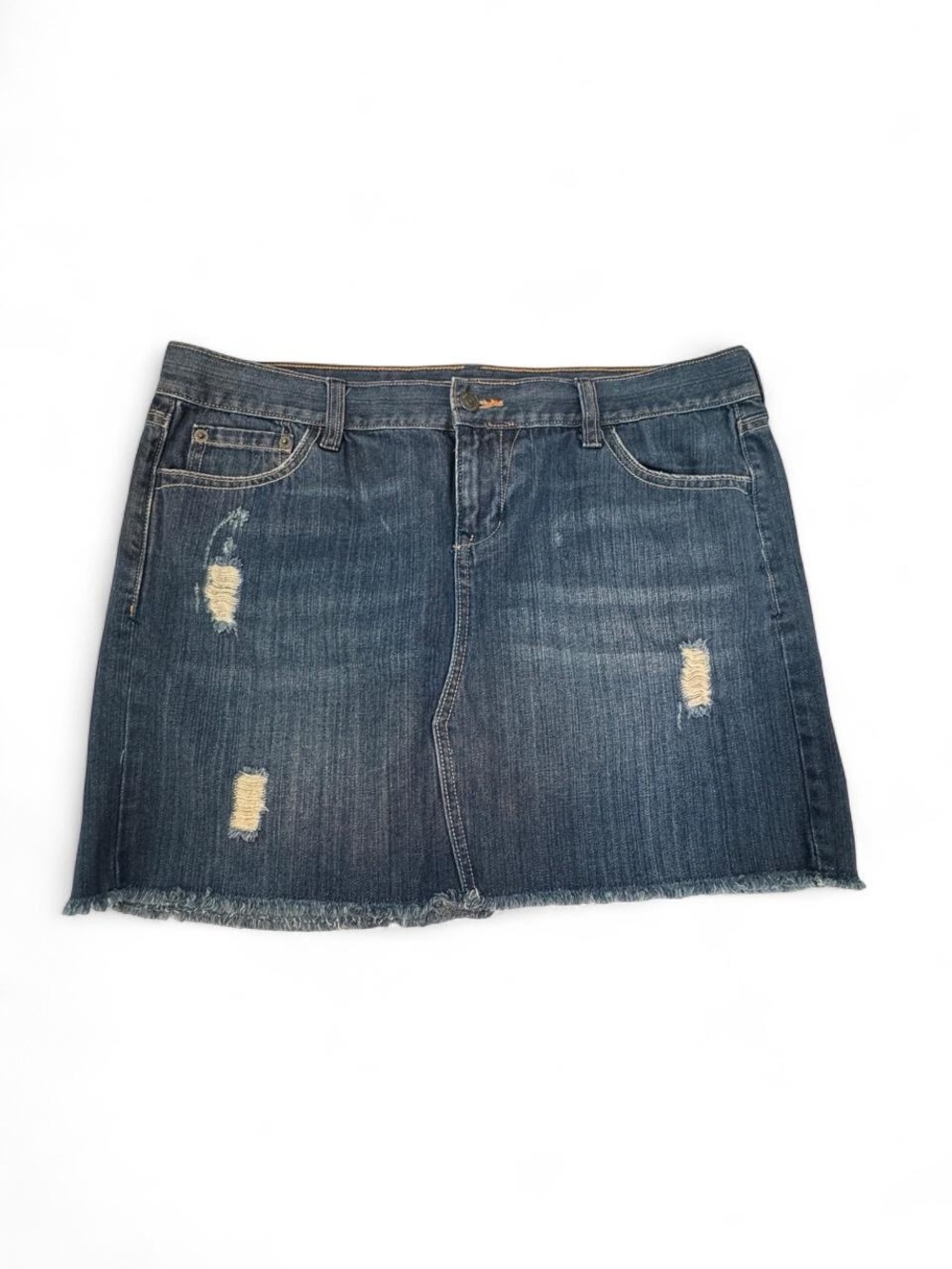 Old Navy Distressed Denim Mini Skirt - Blue